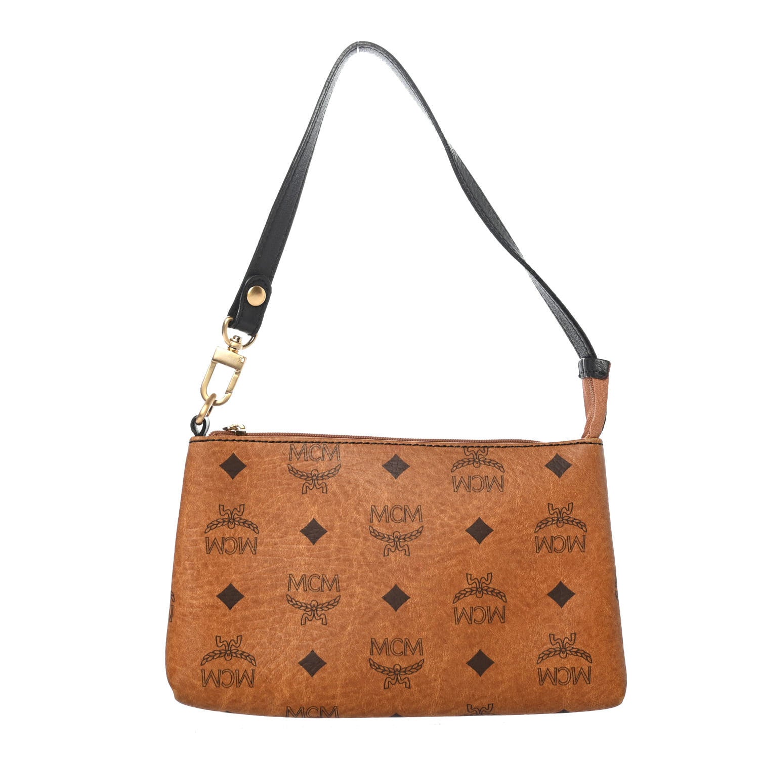 MCM Visetos Pouch Cognac 1 of 4