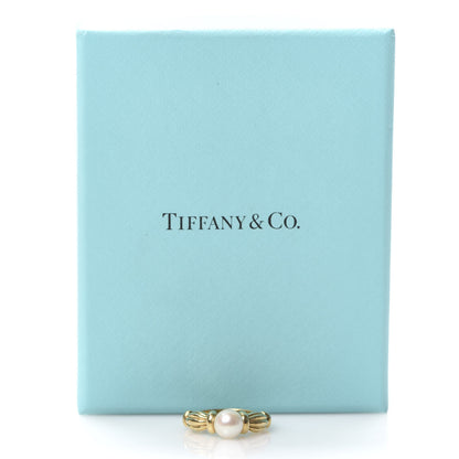 Tiffany 18K Yellow Gold Akoya Pearl 7mm Ring 51 5.75 5 of 5