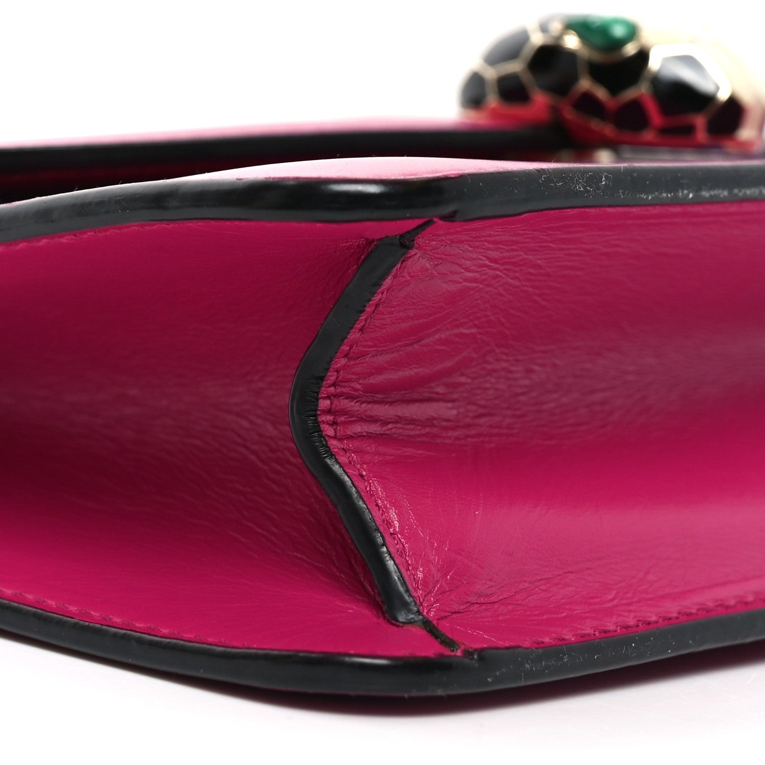Bulgari Calfskin Serpenti Forever Crossbody Bag Plum 8 of 10