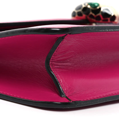 Bulgari Calfskin Serpenti Forever Crossbody Bag Plum 8 of 10