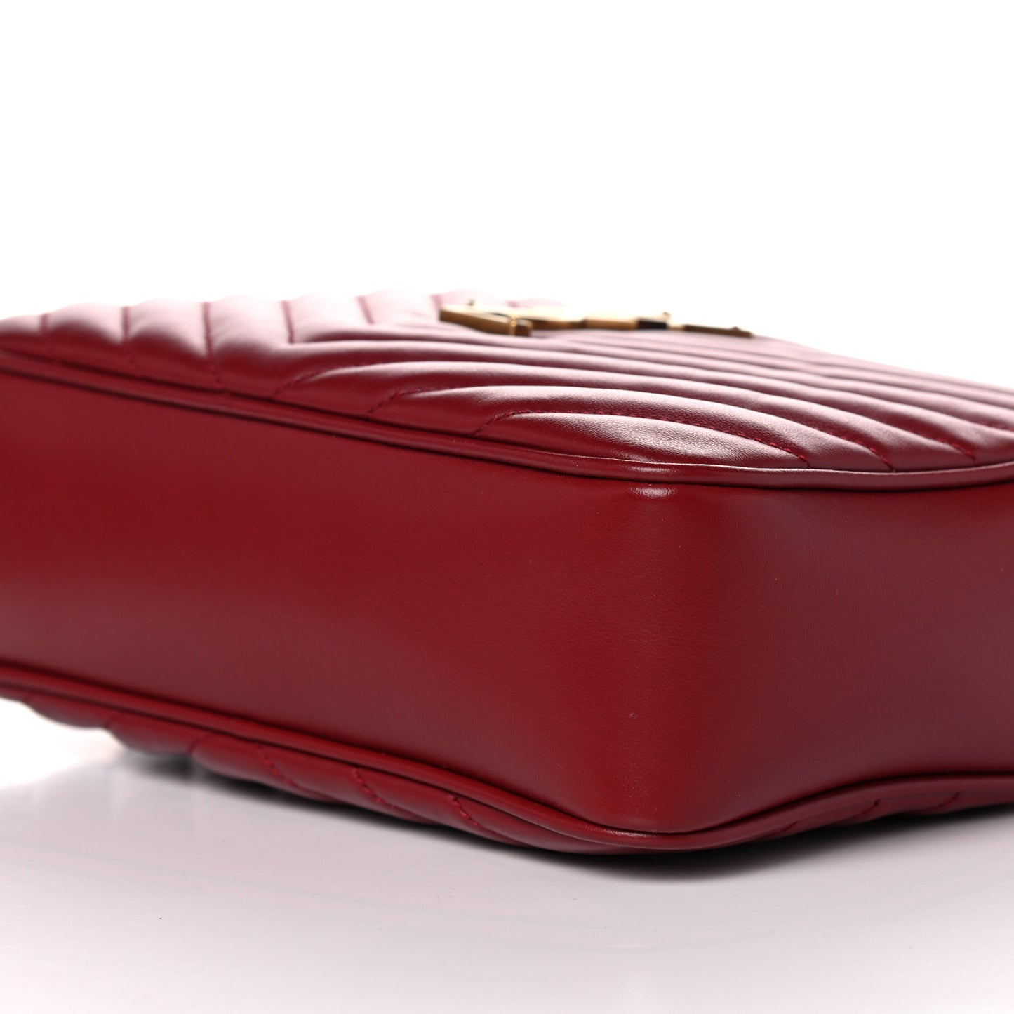 Calfskin Matelasse Monogram Lou Camera Bag Red