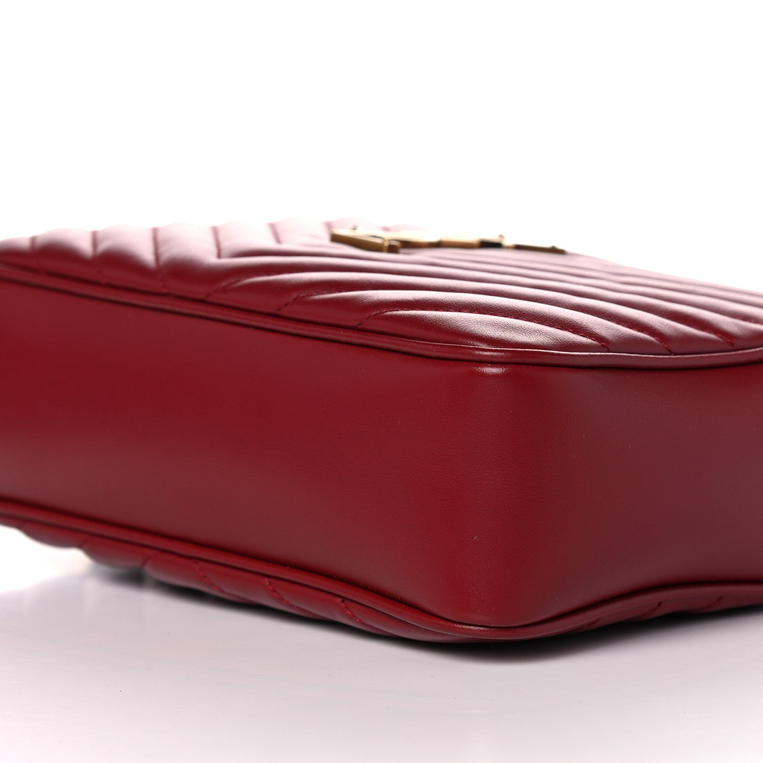 Saint Laurent Calfskin Matelasse Monogram Lou Camera Bag Red 9 of 10