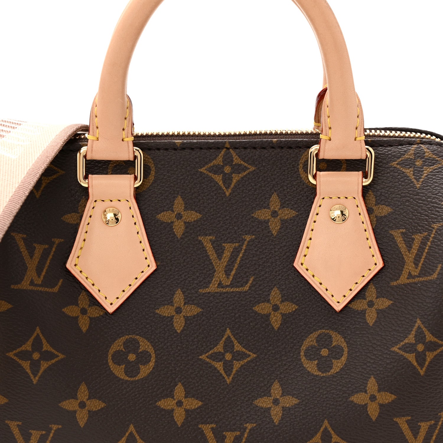 Louis Vuitton Monogram Speedy Bandouliere 20 Beige 7 of 12