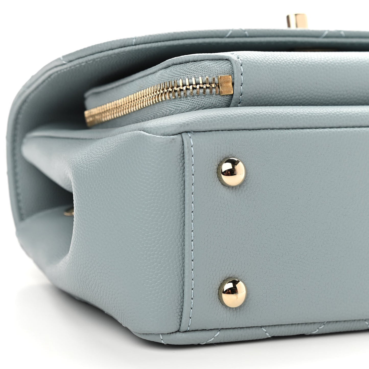 Caviar Quilted Small Business Affinity Flap Blue