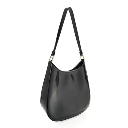Prada Spazzolato Cleo Shoulder Bag Black 3 of 13