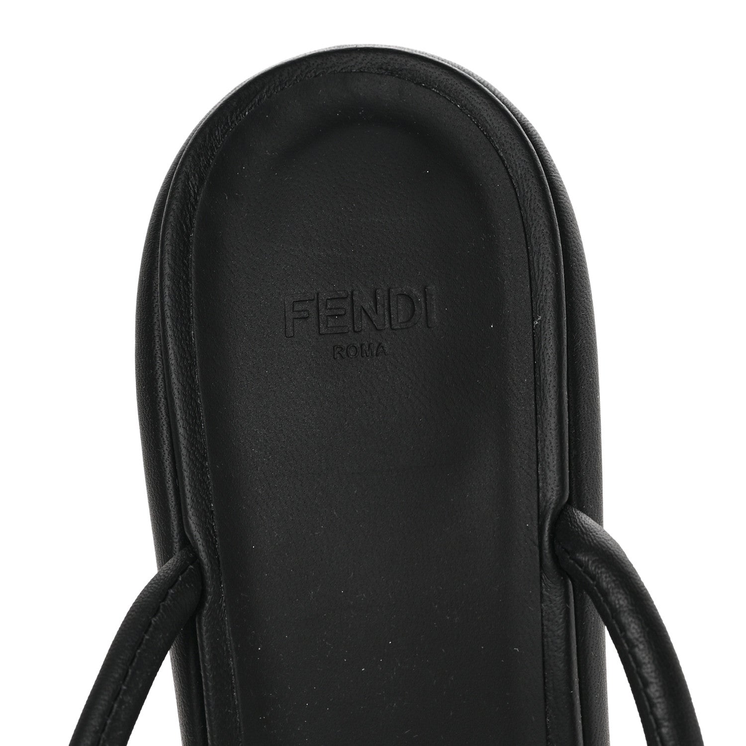 Fendi Nappa Baguette Ankle Strap 30/110mm Platform Sandals 40.5 Black 7 of 8