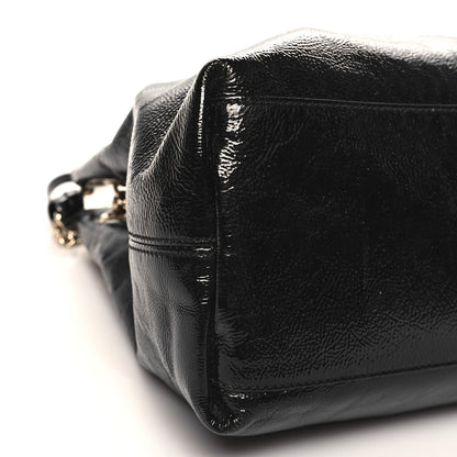 Gucci Patent Medium Soho Chain Shoulder Bag Black 9 of 10
