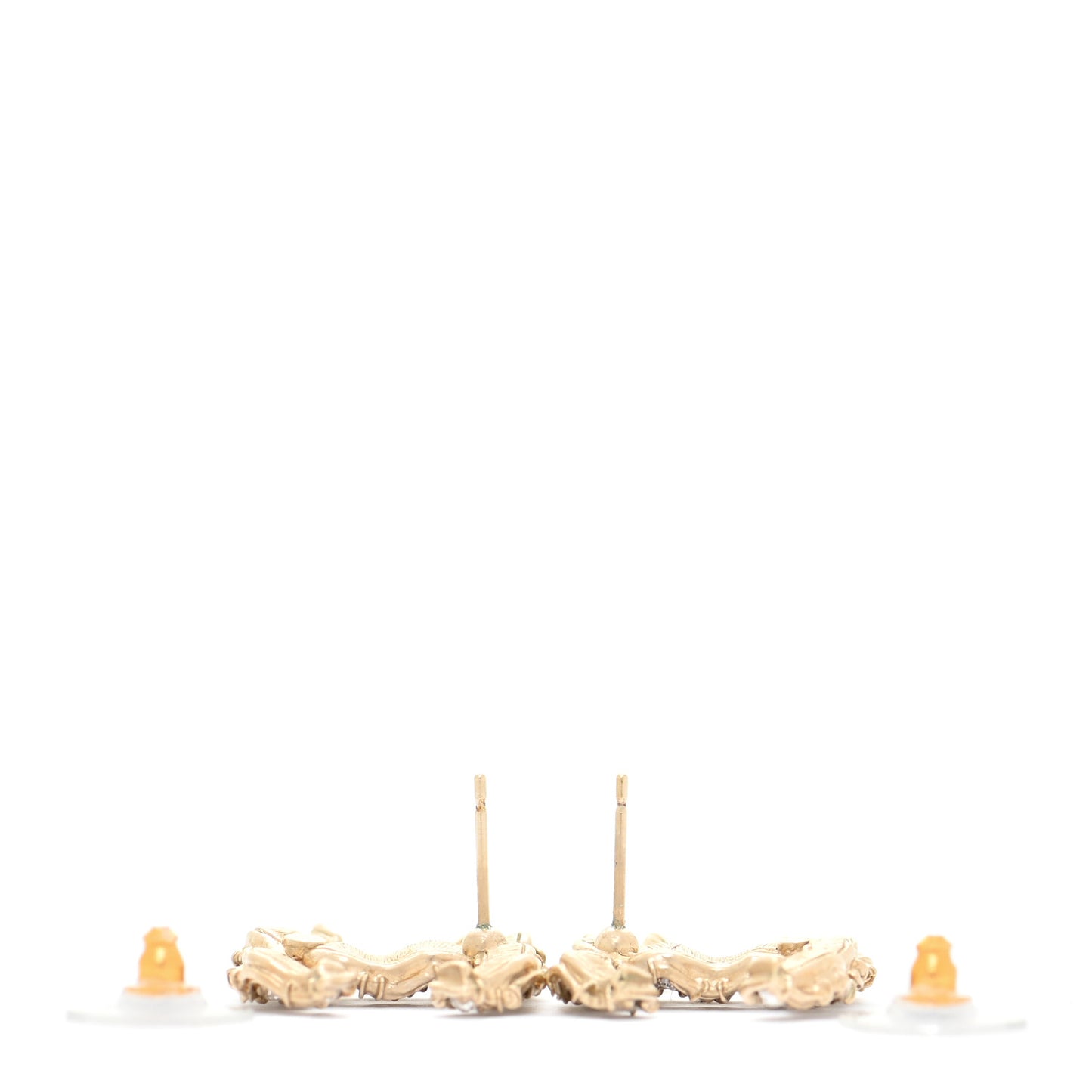 Crystal CC Earrings Gold