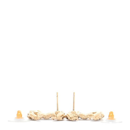 Chanel Crystal CC Earrings Gold 3 of 6