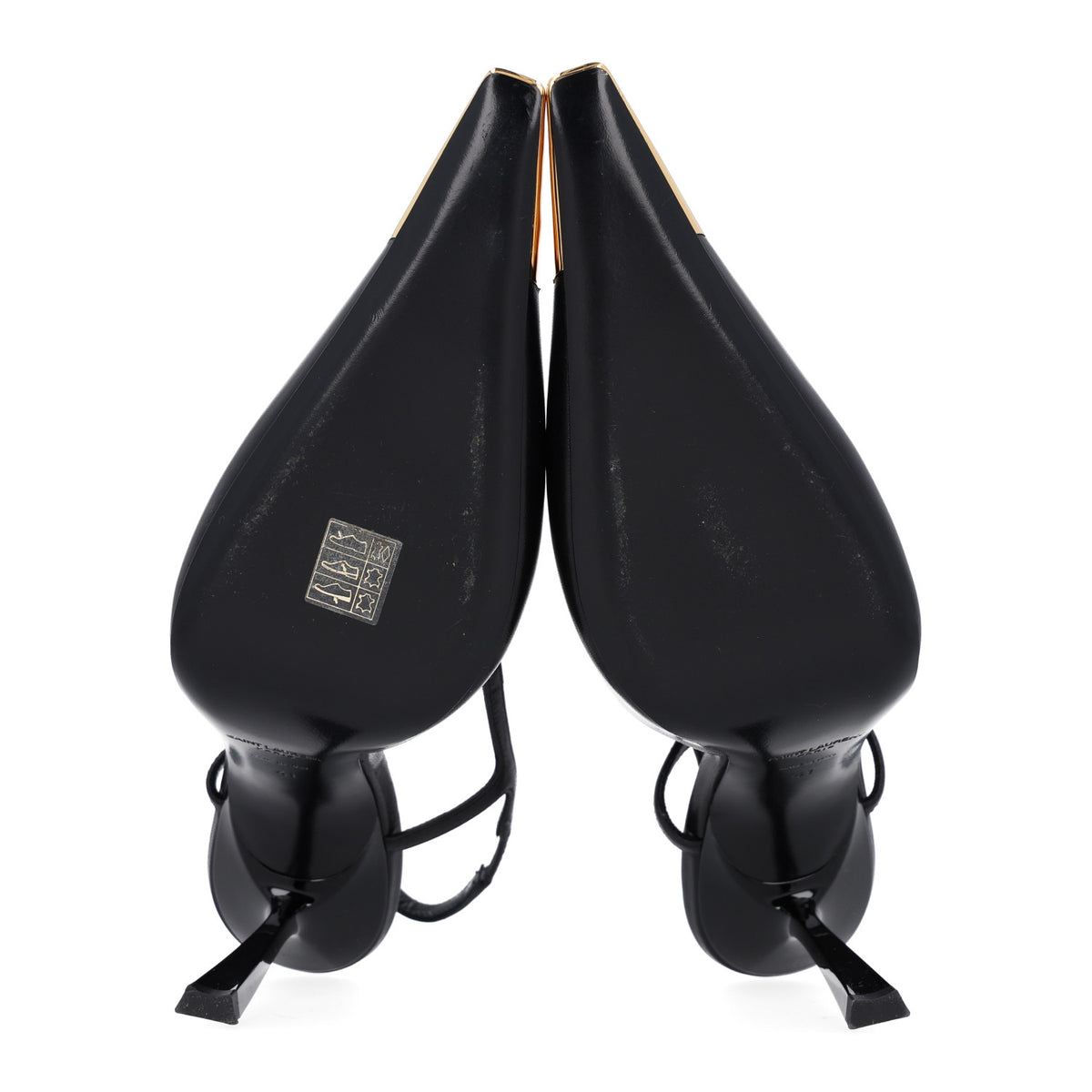 Smooth Calfskin Jeanne 110 Slingback Pumps 41 Black