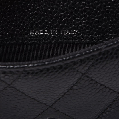 Chanel Caviar Quilted Small Flap Wallet Black 5 of 7
