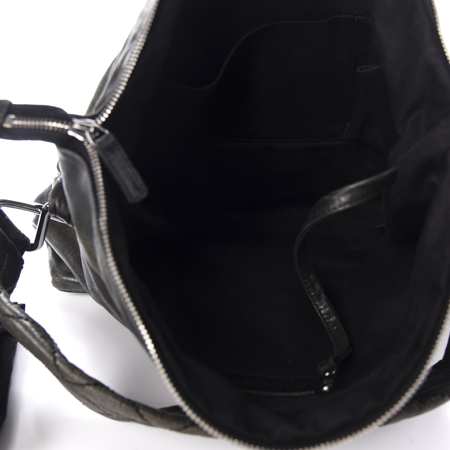Chanel Lambskin Quilted Mademoiselle Hobo Black 5 of 10