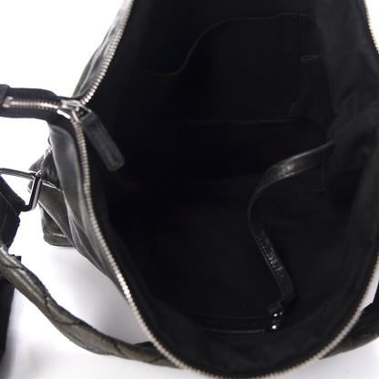 Chanel Lambskin Quilted Mademoiselle Hobo Black 5 of 10