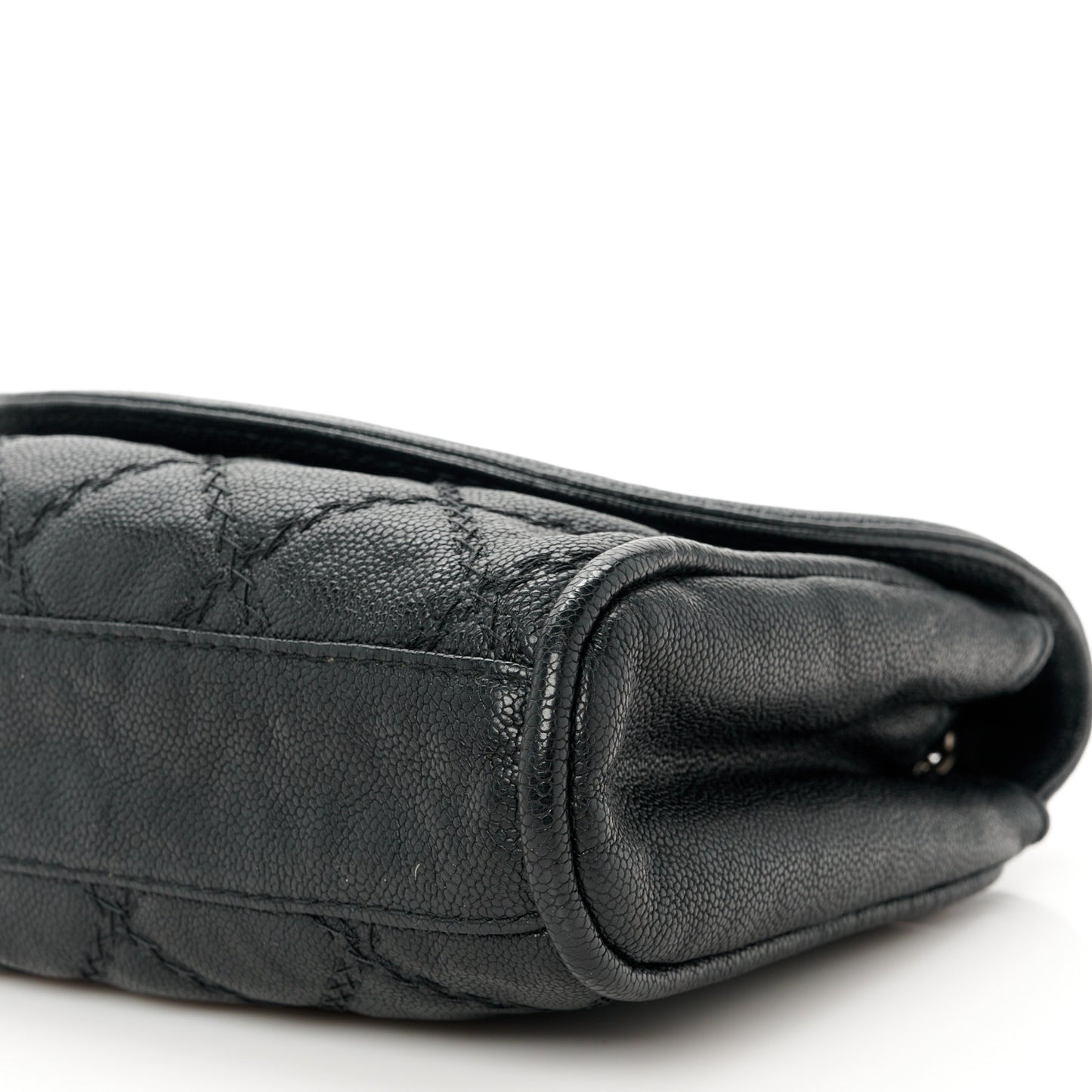 Caviar Stitched Small Flap Black