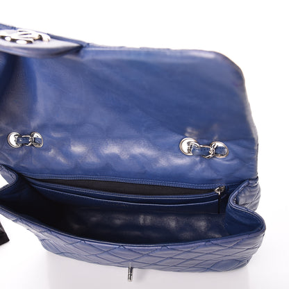 Chanel Lambskin Jumbo Single Flap Blue 5 of 12