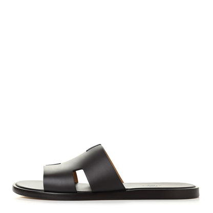 Hermes Calfskin Mens Izmir Sandals 42.5 Moka 1 of 4