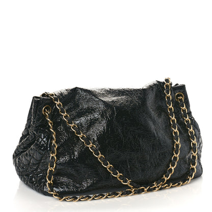 Chanel Vinyl XL Rock and Chain Flap Black 3 of 11