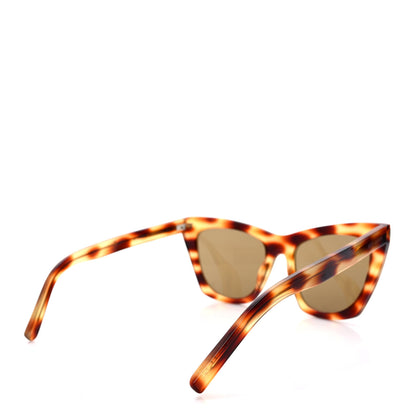 Saint Laurent New Wave SL214 Kate Cat Eye Sunglasses Havana Brown 4 of 9