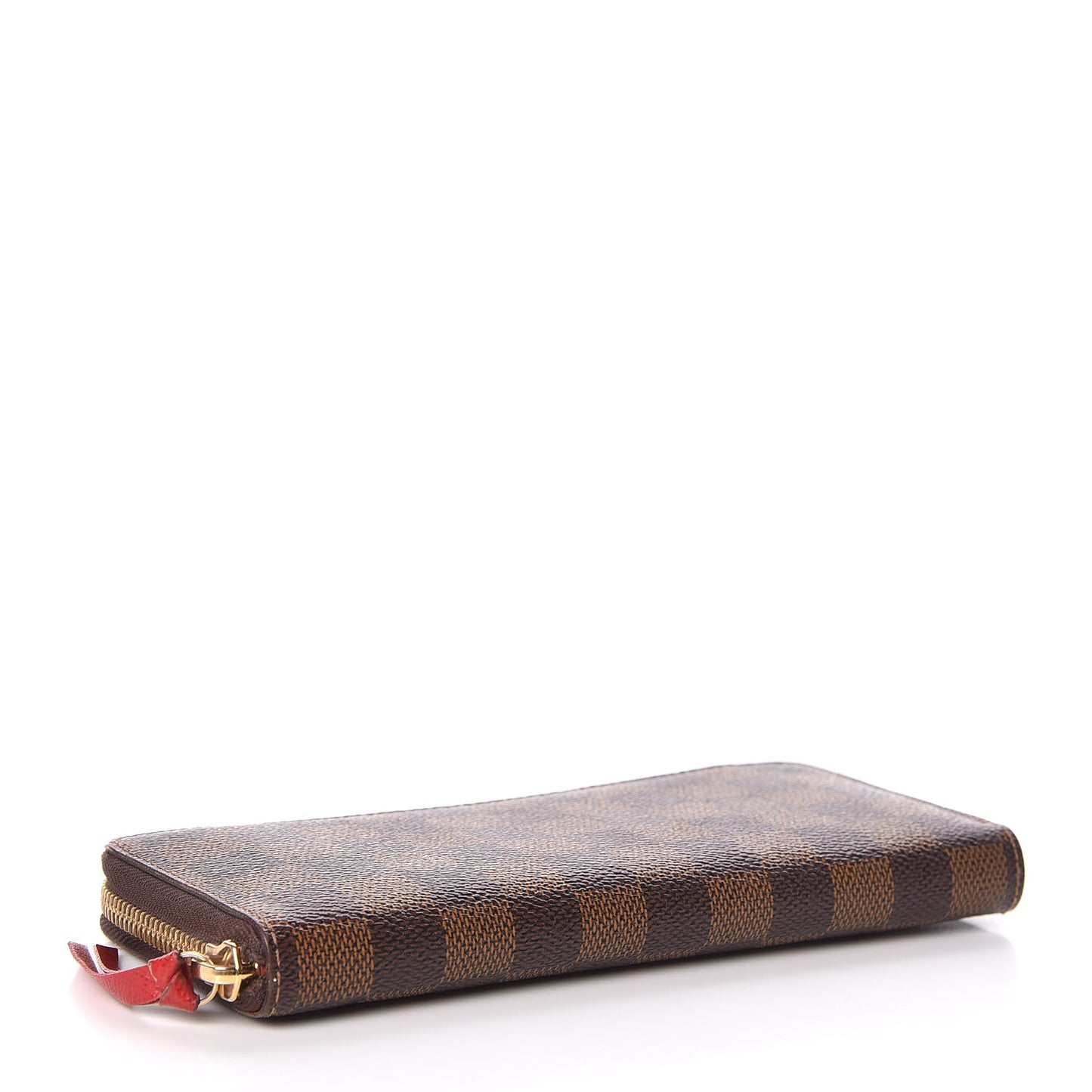 Damier Ebene Clemence Wallet Cherry