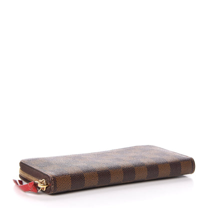 Louis Vuitton Damier Ebene Clemence Wallet Cherry 4 of 9