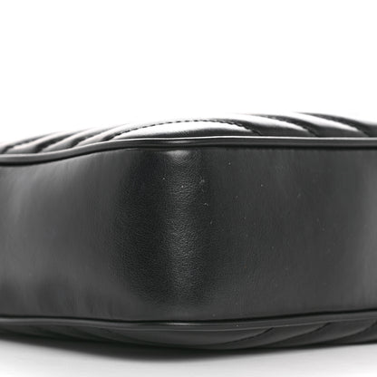 Saint Laurent Calfskin Matelasse Monogram Monochrome Lou Camera Bag Black 9 of 10