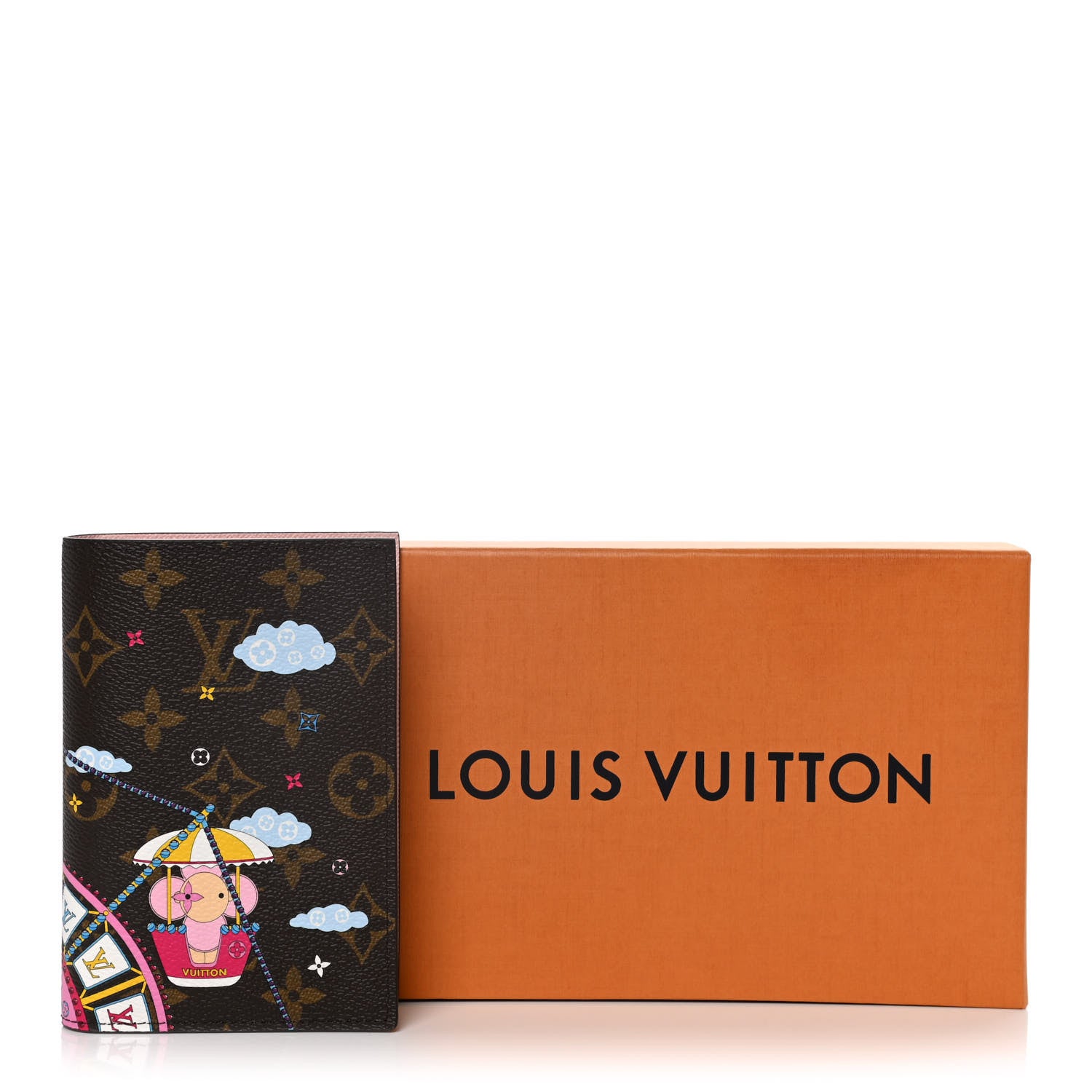 Louis Vuitton Monogram 2020 Christmas Animation Big Wheel Passport Cover Rose Ballerine 7 of 7
