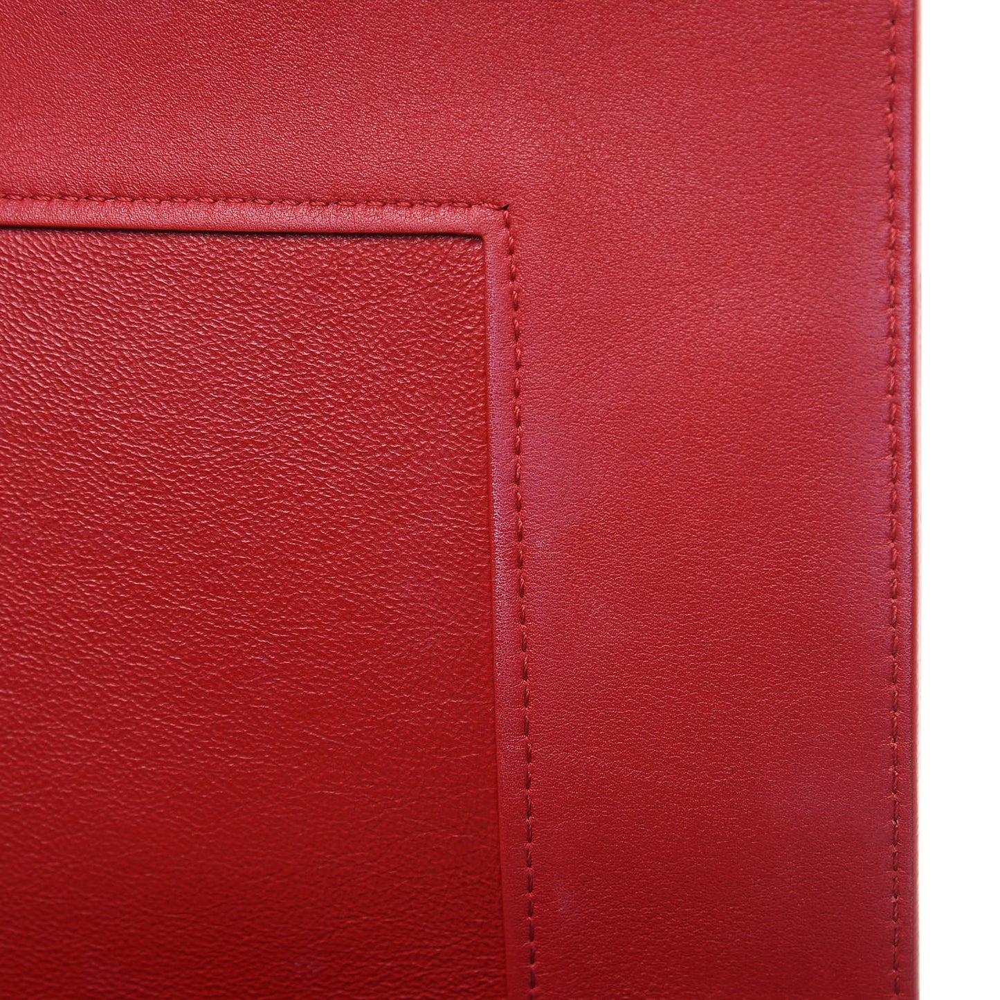 Shiny Smooth Calfskin Medium Frame Shoulder Bag Poppy Red Clay