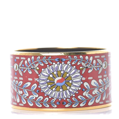 Hermes Enamel Printed Extra Wide Bracelet 62 1 of 8