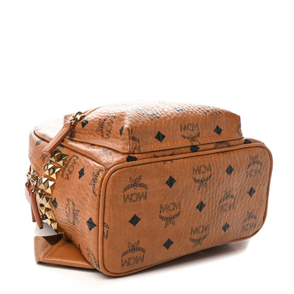 MCM Visetos Side Stud Mini Stark Backpack Cognac 3 of 4