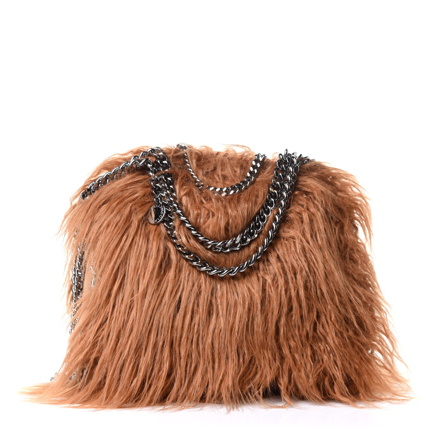 Stella McCartney Eco Fur Mini Falabella Tote Camel 1 of 8