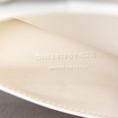 Saint Laurent Smooth Calfskin Heart Embroidered Baby Monogram Downtown Cabas New Milk 7 of 16
