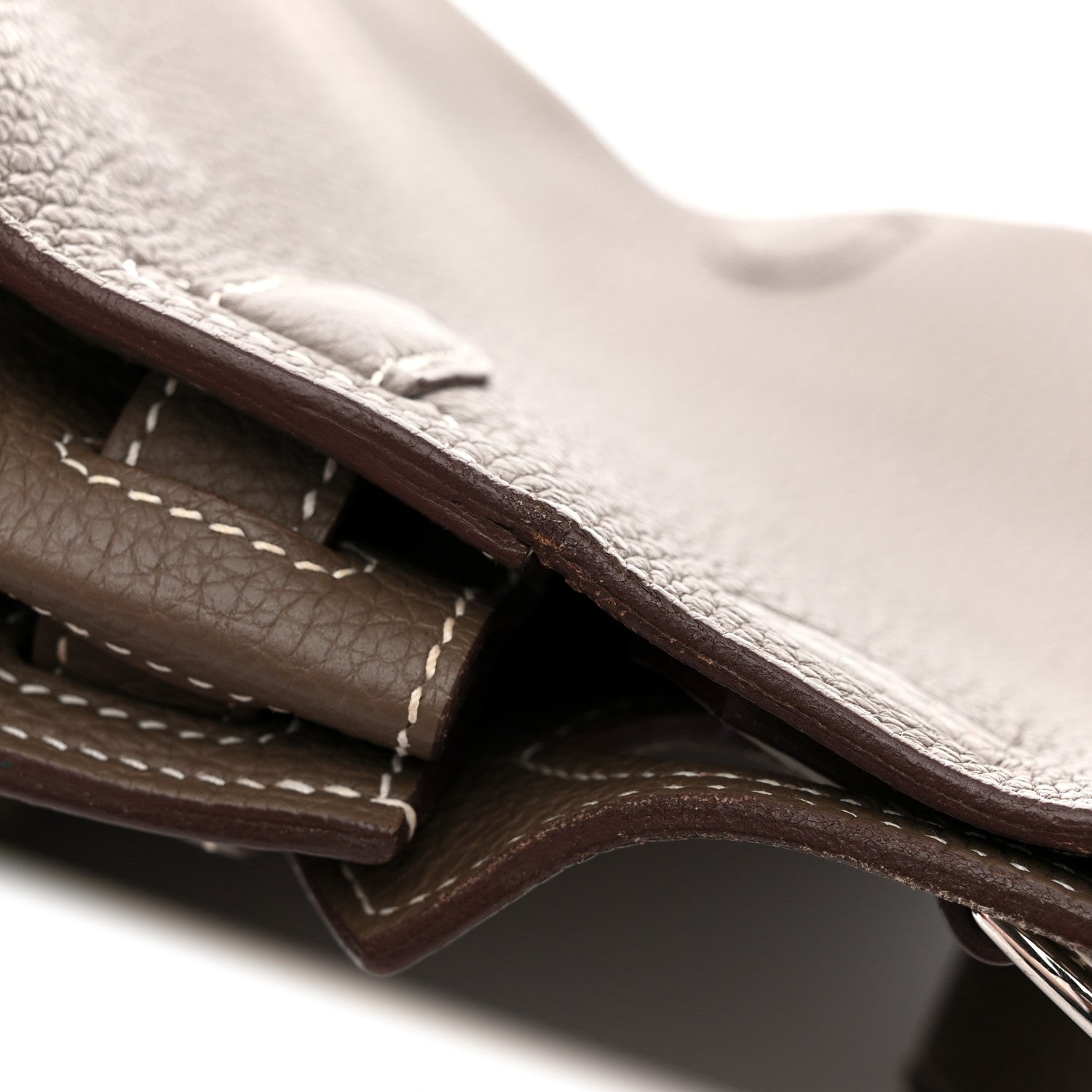 Hermes Taurillon Clemence Jypsiere 28 Etoupe 12 of 12