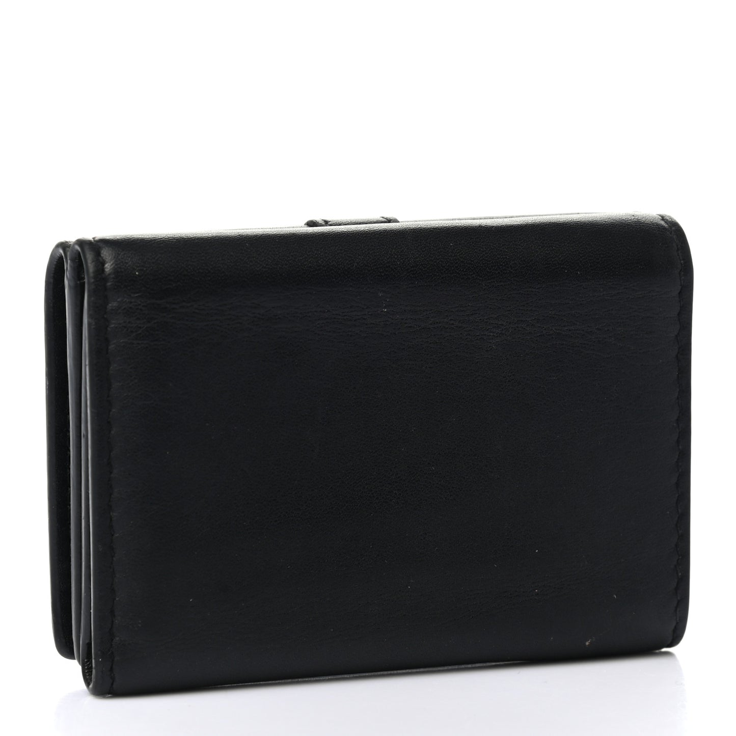 Smooth Calfskin Monogram Tiny Line Wallet Black