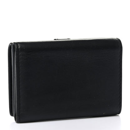 Saint Laurent Smooth Calfskin Monogram Tiny Line Wallet Black 3 of 9