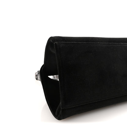 Salvatore Ferragamo Velvet Strass XS Hug Bag Black 8 of 9