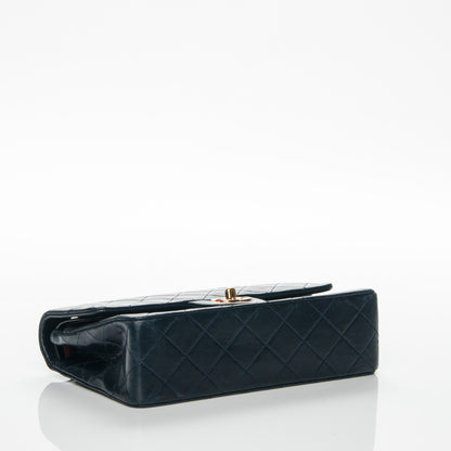 Chanel Lambskin Quilted Small Double Flap Navy 4 of 8