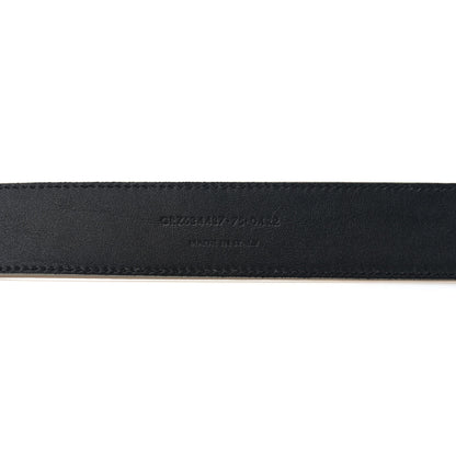 Saint Laurent Smooth Calfskin Monogram Square Buckle Belt 75 30 Dark Beige 5 of 5