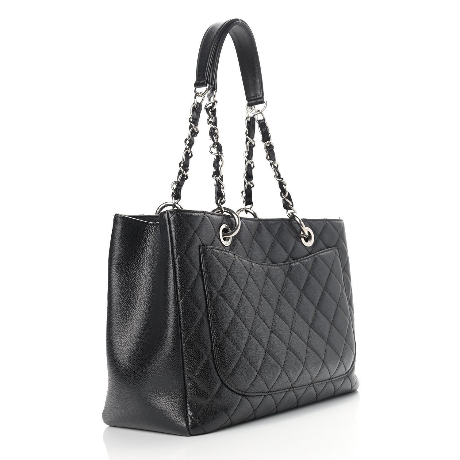 Chanel Caviar Quilted Grand Shopping Tote GST Black 3 of 14