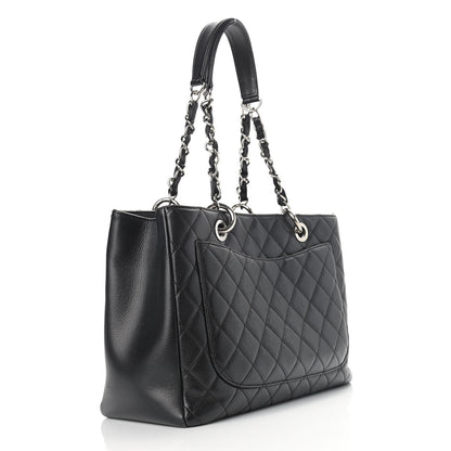 Chanel Caviar Quilted Grand Shopping Tote GST Black 3 of 14