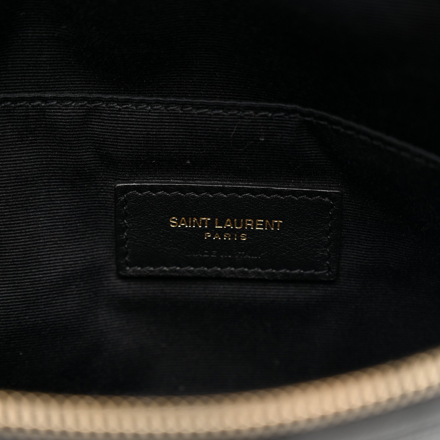 Saint Laurent Grain De Poudre Monogram Belt Bag Black 6 of 13