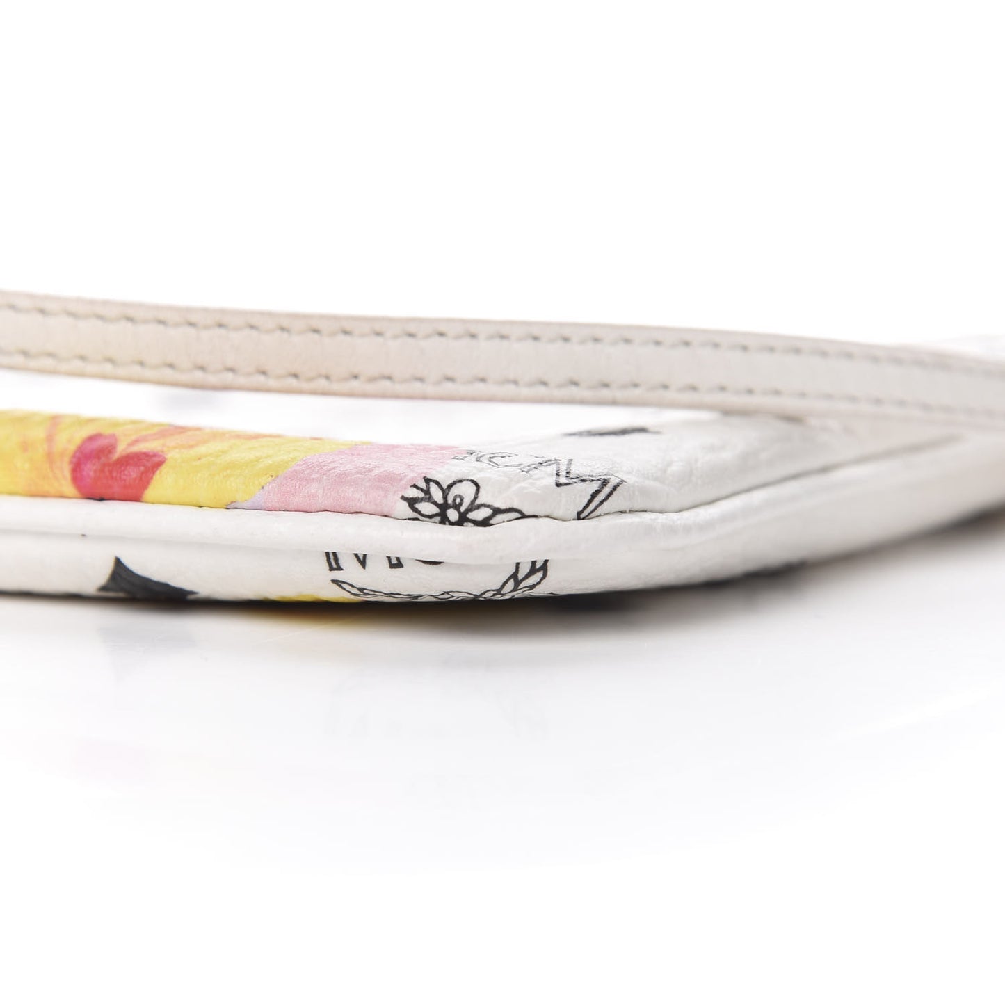 Visetos Floral Print Pochette White