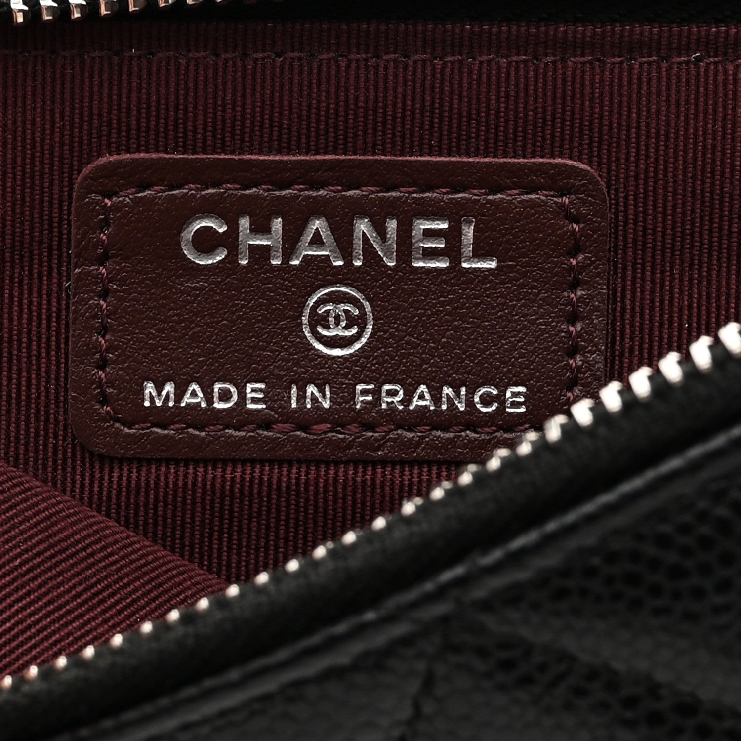 Chanel Caviar Quilted Zip Phone Case Black 6 of 11