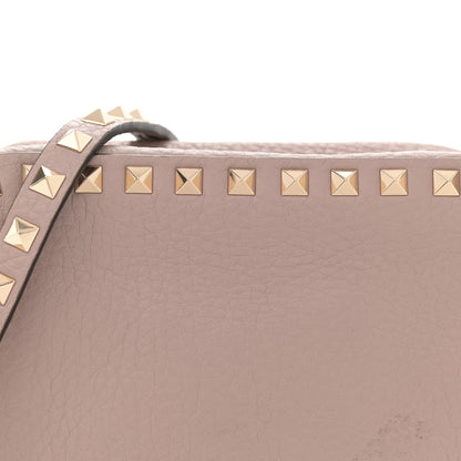 Valentino Garavani Pebbled Calfskin Rockstud Camera Crossbody Bag Poudre 7 of 11