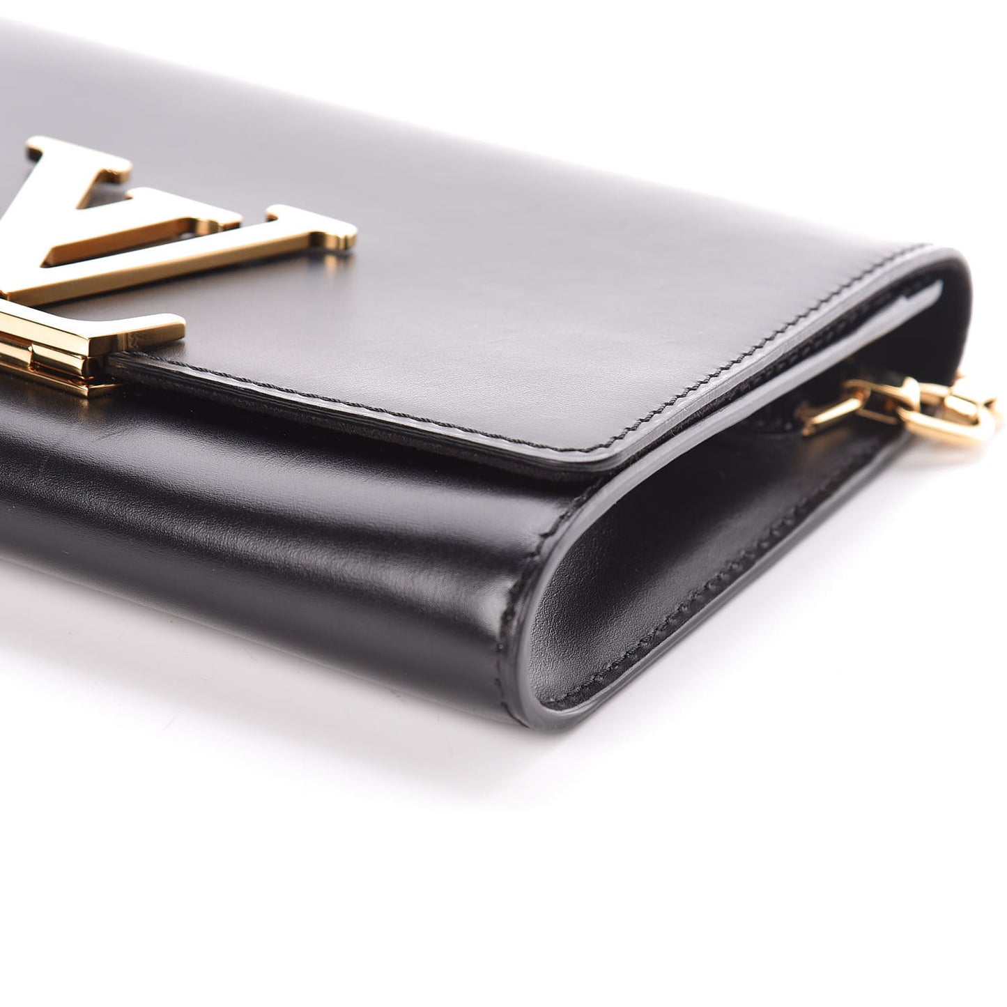 Calfskin Chain Louise MM Black