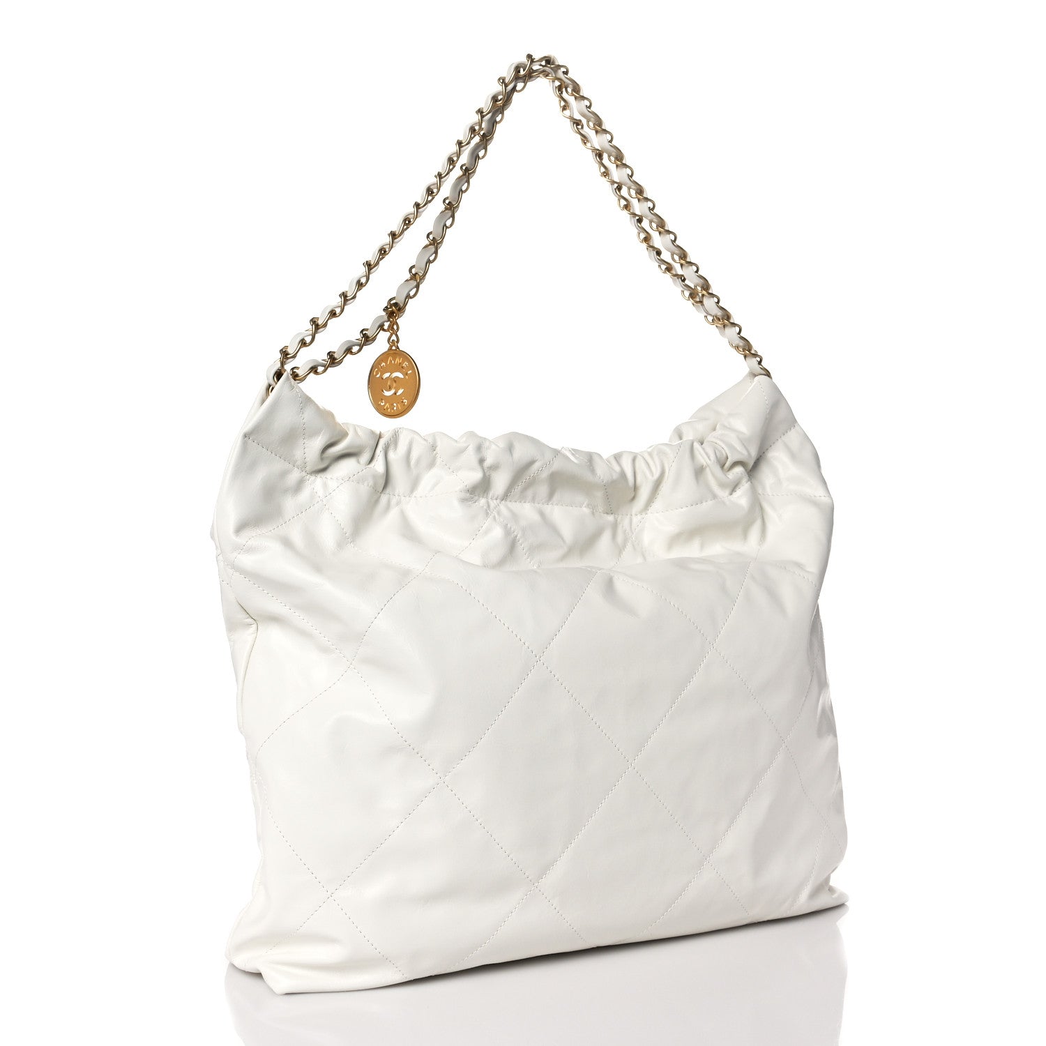 Chanel Calfskin Quilted Chanel 22 White 3 of 9