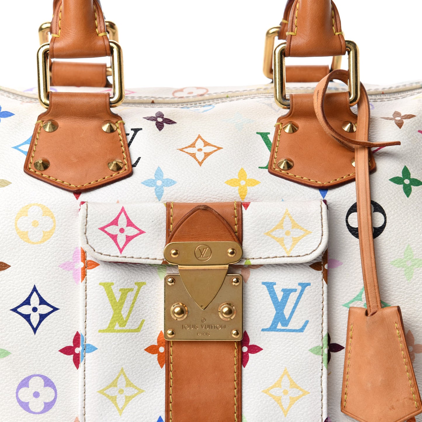 Monogram Multicolor Speedy 30 White