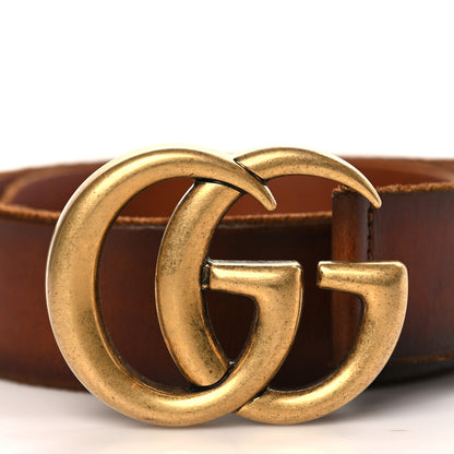 Gucci Faded Calfskin Double G 40mm Belt 95 38 Cuir 2 of 8