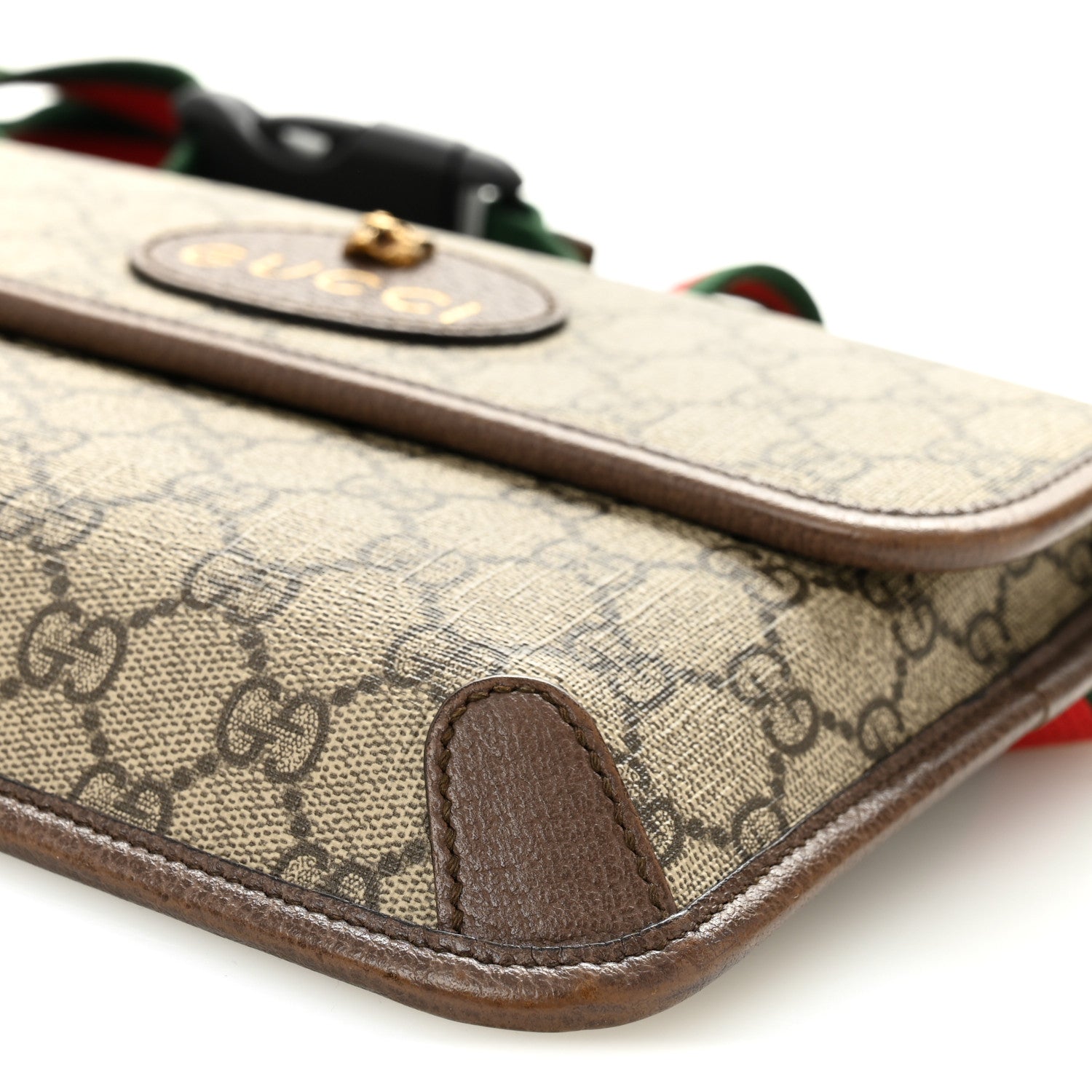 Gucci GG Supreme Monogram Neo Vintage Web Belt Bag Brown 10 of 11