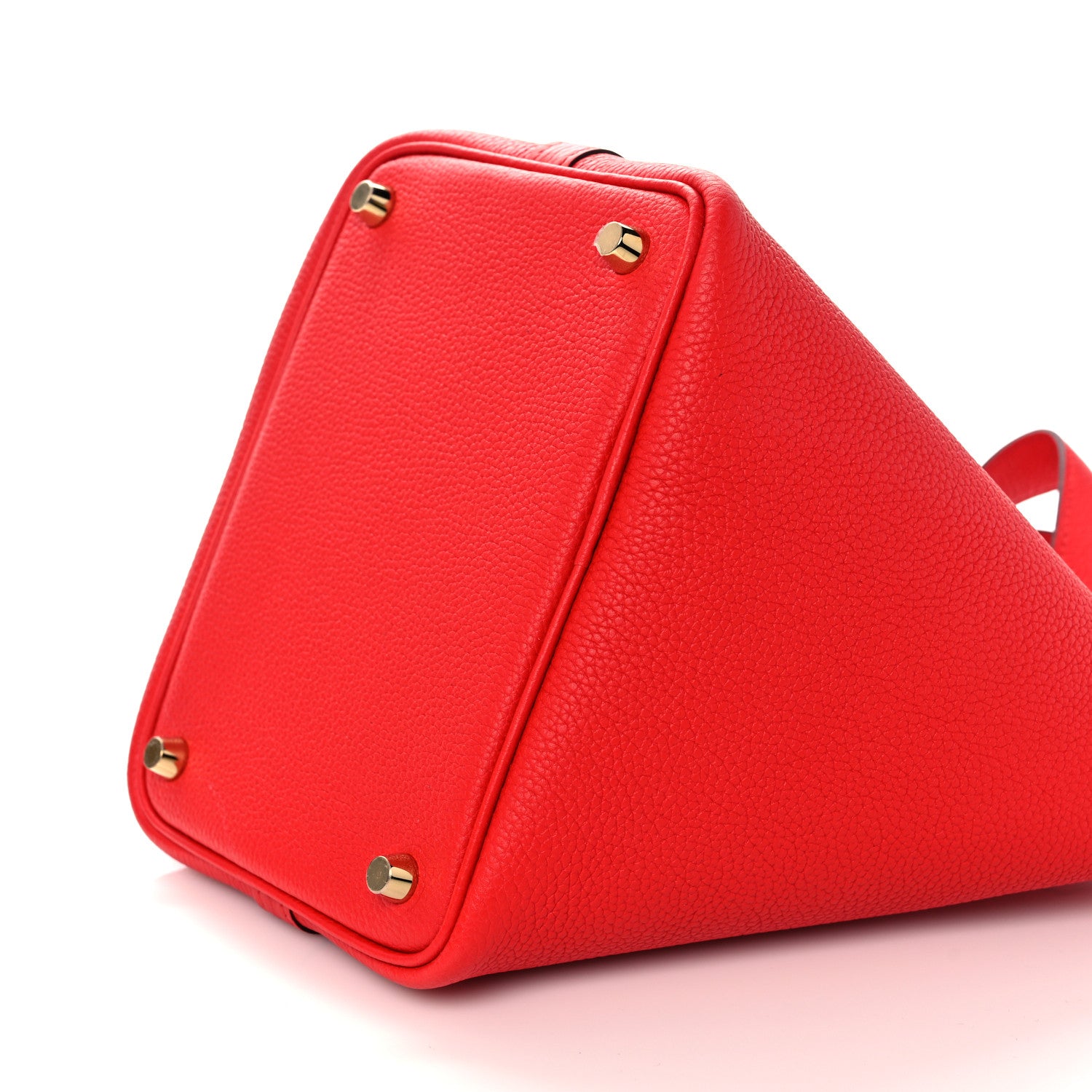Hermes Taurillon Maurice Picotin Lock 18 PM Rouge de Coeur 8 of 9