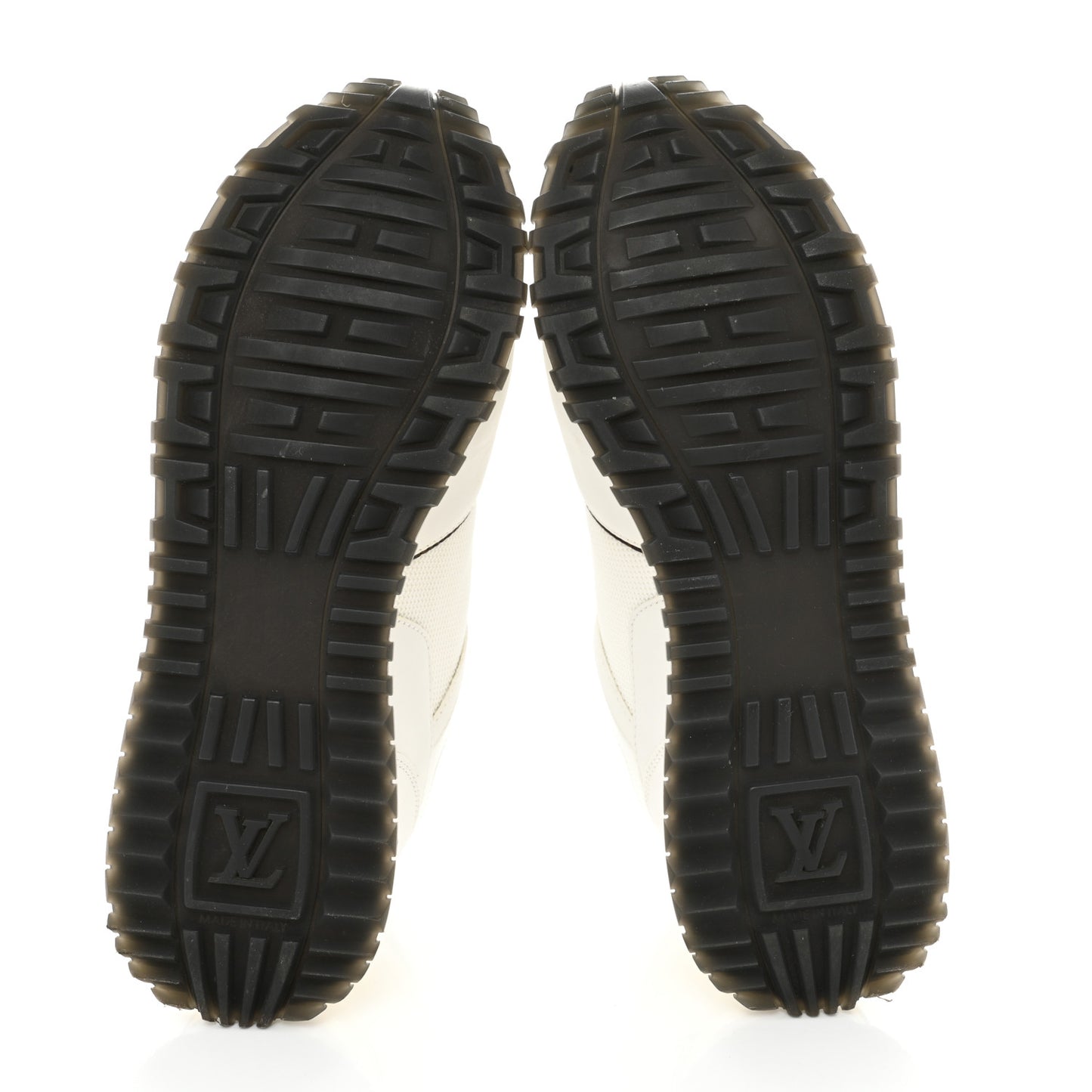 Calfskin Monogram Run Away Sneakers 38 White